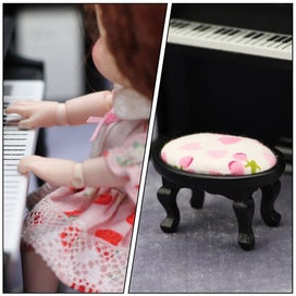 Listing 5 of 5 for Home Furniture Decoration Music Box Mini Wooden Piano Piano Ornament Miniature