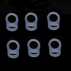 Listing 3 of 5 for 10 Pcs Infant Pacifier Baby Pacifier Holder Baby Pacifier Clip Holder Silicone