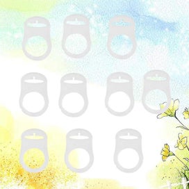 Listing 4 of 5 for 10 Pcs Infant Pacifier Baby Pacifier Holder Baby Pacifier Clip Holder Silicone