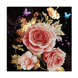 Listing 1 of 3 for 5 D Embroidery Kit Flower Diamond Picture Picture Supplies Wall Diamond Picture