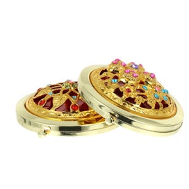 Listing 3 of 4 for 2pcs Makeup Mirror Vintage Magnifying Compact Mirror Cosmetic Mirror Small Mirr