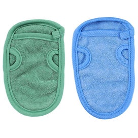 Listing 1 of 3 for 2pcs Shower Gloves Bath Scrubber Massage Comfortable Practical Exfoliating Scru