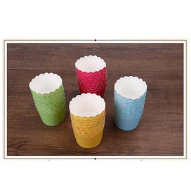 Listing 3 of 3 for 24 Pcs Solid Bright Colors Cupcake Wrappers Round Thicken Muffin Cup Cake Paper