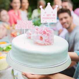 Listing 3 of 5 for 10 Sets Of Party Cake Toppers Decorative Cake Adornment Dessert Inserting Cards