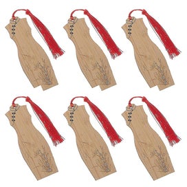 Listing 2 of 3 for 6pcs Carving Designed Paper Marker Festival Bookmark Bookmark Decoration