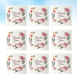 Listing 2 of 4 for 50 Pcs Wedding Thank You Cards Thank You Envelopes Small Thank You Cards Messag