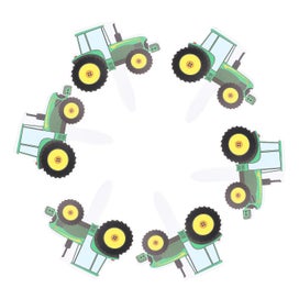 Listing 3 of 5 for 42 Pcs Food Decor Kids Car Cake Picks Cupcake Picks Tractor Cake Picks Tractor