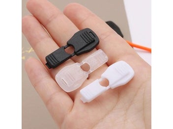 Listing 7 of 10 for 10Pcs Rope Tail Clip Nylon Zipper Elastic Clip Clothing Shoelace Buckle Head