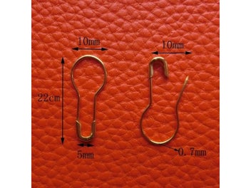 Listing 4 of 10 for 100Pcs Safety Pin Gourd Shape Mix Color Metal Pins Crafts Knitting Cross Stitch