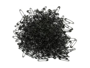 Listing 3 of 10 for 200Pcs Alloy Black Small Safety Pins Findings Brooch Sewing Tool Knitting