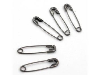 Listing 5 of 10 for 200Pcs Alloy Black Small Safety Pins Findings Brooch Sewing Tool Knitting