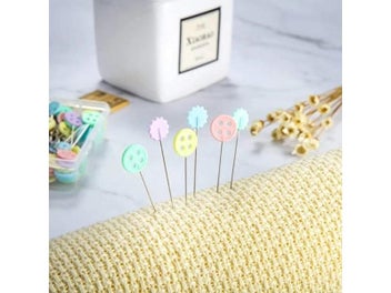 Listing 6 of 10 for 100PCS Clothing Manual Positioning Needle Pin Shaped Sewing Embroidery