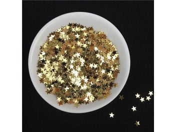Listing 3 of 10 for 10g/Pack Light Gold Nail Sequin 3mm 4mm Star Shape Sequins Paillettes For Nails