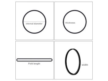 Listing 4 of 10 for Diameter 19mm-43mm Black High Elastic Rubber Bands Supplies Stretchable O Rings