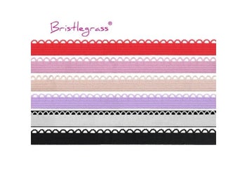 Listing 3 of 10 for BRISTLEGRASS 2 5 10 Yard 3/8" 10mm Picot Loop Frilly Lace Trim Elastic Spandex
