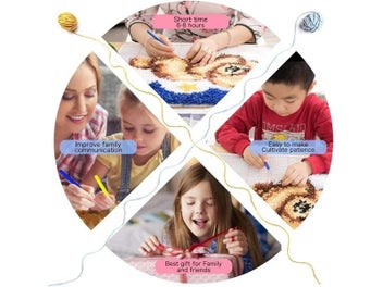 Listing 7 of 9 for Carpet Embroidery Sedo It Yourself Foamiran For Needlework Sewing Rugs Latch