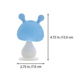 Listing 3 of 4 for 1pc Silicone Teething Toys Baby Shower Party Favor Gift Mushroom Pacifier