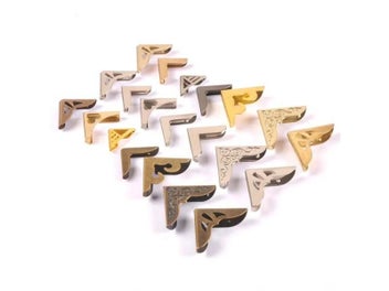 Listing 8 of 10 for Scrapbook Metal Album Corner For Antique Brass Jewelry Book Corners Protector