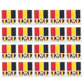 Listing 1 of 4 for 20 Pcs Waterproof Stickers Art Sticker Art Tattoo Sticker National Flag Sticker