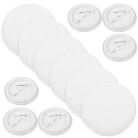 Listing 2 of 4 for 20pcs Children's Diy Tinplate Button Badges Handicraft Round Writable Pin Badge