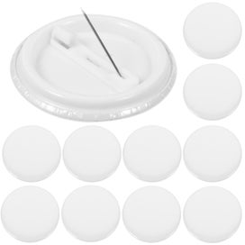 Listing 4 of 4 for 20pcs Children's Diy Tinplate Button Badges Handicraft Round Writable Pin Badge