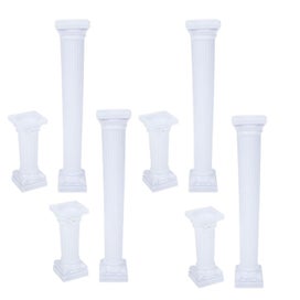 Listing 3 of 3 for 8 Pcs Cupcake Holder Stand Greek Column Cake Pillars Toppers Cupcakes Decorativ
