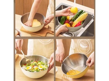 Listing 7 of 10 for GIANXI Stainless Steel Mixing Bowls For Salad Ramen Rice