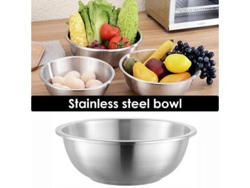 Listing 3 of 10 for Stainless Steel 304 Thickened Round Korean Kitchen Soup Bowl Strong Durable