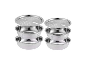 Listing 7 of 10 for Stainless Steel 304 Thickened Round Korean Kitchen Soup Bowl Strong Durable