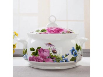 Listing 4 of 10 for European Porcelain Tureen With Lid For Restaurant Dinner Serving