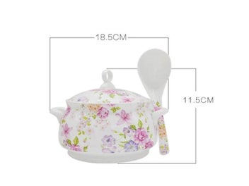 Listing 8 of 10 for European Porcelain Tureen With Lid For Restaurant Dinner Serving