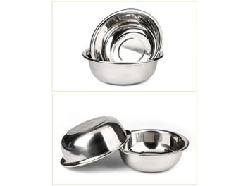 Listing 5 of 10 for Large Metal Bowl Stainless Steel Basin Deep Heavy Duty Mixing Bowl