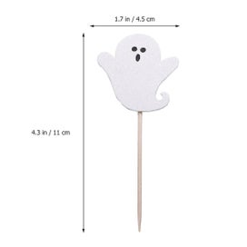 Listing 3 of 3 for 12pcs/set Skull Cake Topper Cupcake Topper Sticks Cake Picks