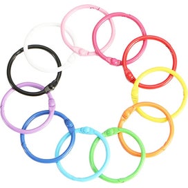 Listing 2 of 5 for 50pcs Multi function Key Rings Daily Use Key Chains Reusable Book Rings Book Ac
