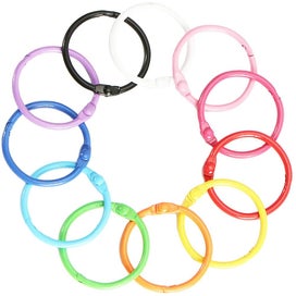 Listing 5 of 5 for 50pcs Multi function Key Rings Daily Use Key Chains Reusable Book Rings Book Ac