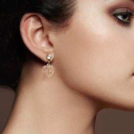 Listing 3 of 4 for 100 Pcs Heart Pendant Heart Shaped Pendants Diy Jewelry Pendants Charms Jewelry