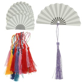 Listing 1 of 2 for 1 Set Of Fan Blank Bookmarks Fan Paper Bookmarks Fan Hand Painted Diy Bookmarks