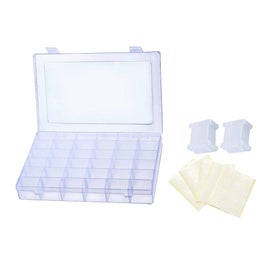 Listing 2 of 2 for Clear Organizer Box Diy Sewing Storage Box Cross Storage Case Cross Storage Box