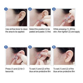 Listing 5 of 5 for 40pcs Facelifting Sticker, Face Lifting Tape, Invisible Lift Face Sticker Makeup