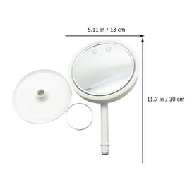 Listing 5 of 5 for 1pc Desktop Round Mirror With Led Light Folding Mirror With Led Lamp 180 Rotati