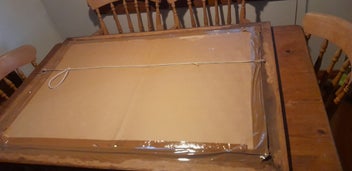 Listing 13 of 14 for Large Antique Oak Framed Picture