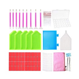 Listing 2 of 5 for 127pc Diamond Painting Tools 3d With Diamond Diy Cross Stitch Embroidery Box Li