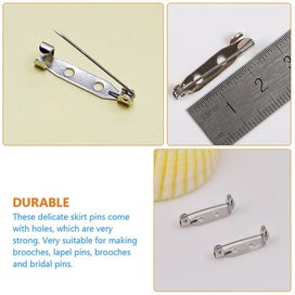 Listing 2 of 3 for 400pcs Metal Safety Brooches Kilts Pins With Holes For Jewelry Making Diy Craft