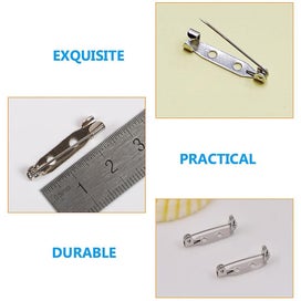 Listing 3 of 3 for 400pcs Metal Safety Brooches Kilts Pins With Holes For Jewelry Making Diy Craft