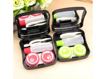 Listing 6 of 9 for Hotting Sale Symbols Portable Holder Contact Lens Case With Mirror Lenses Box