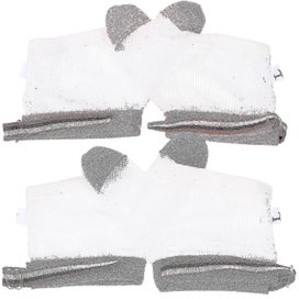 Listing 2 of 4 for 2 Pairs Teething Toy Toddler Thumb Sucking Stop Baby Gloves Baby Stop Finger Su