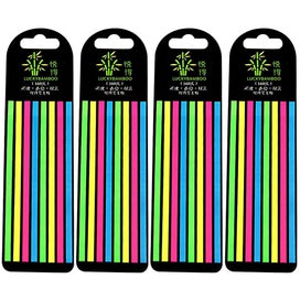 Listing 1 of 5 for 4 Boxes Guided Reading Strips Fine Bookmarks Notebook Tabs Fluorescence Reading
