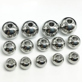 Listing 3 of 3 for 100 Pcs Bead Necklaces Rondelle Beads Metal Spacer Beads Metal Loose Beads Jewe