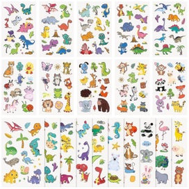 Listing 2 of 4 for 40 Sheets Cartoon Interesting Animal Fake Tattoos Tattoos Sticker Kids Tattoos
