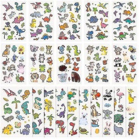 Listing 4 of 4 for 40 Sheets Cartoon Interesting Animal Fake Tattoos Tattoos Sticker Kids Tattoos